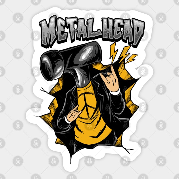 metalhead Sticker by spoilerinc